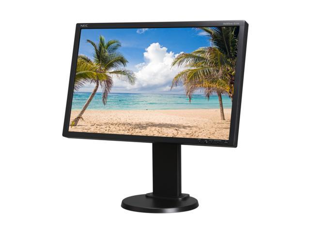 NEC Display Solutions E222W-BK Black 22" 5ms height pivot tilt & swivel adjust  Widescreen LCD Monitor 250 cd/m2 1000:1