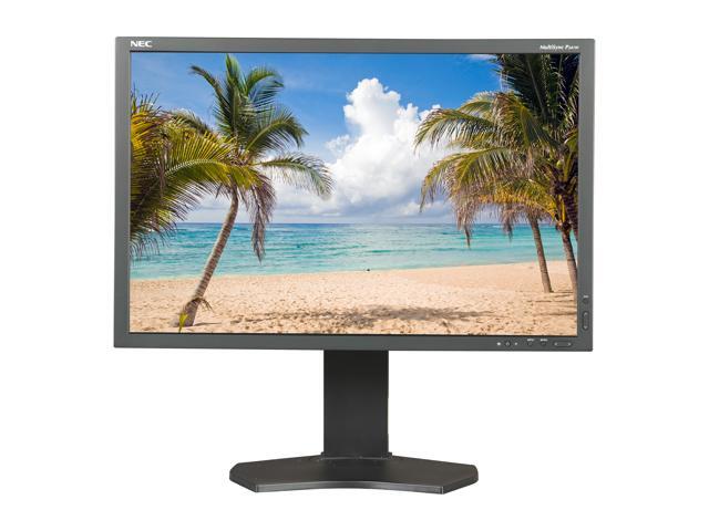 NEC Display Solutions MultiSync P241W-BK Black 24.1" 8ms Pivot, Swivel ...