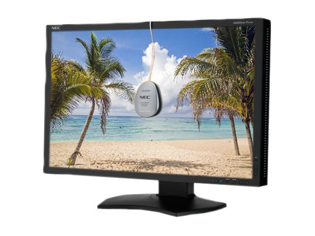 NEC Display Solutions P241W-BK-SV Black 24" 8ms Pivot, Swivel & Height Adjustable IPS Panel Widescreen LCD Monitor 360 cd/m2 1000:1 w/ SpectraViewII