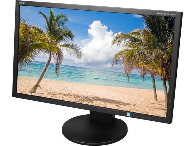 NEC Display MultiSync EA234WMi-BK Black 23" Widescreen IPS Panel, LED Backlight LCD Monitor 250cd/m2, DisplayPort, USB hub, Height Adjust, Pivot, Tilt & Swivel, Speakers