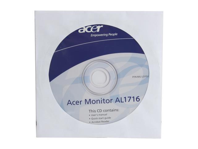 Acer 17" SXGA LCD Monitor 8 ms 1280 x 1024 D-Sub AL1716 Bs - Newegg.com