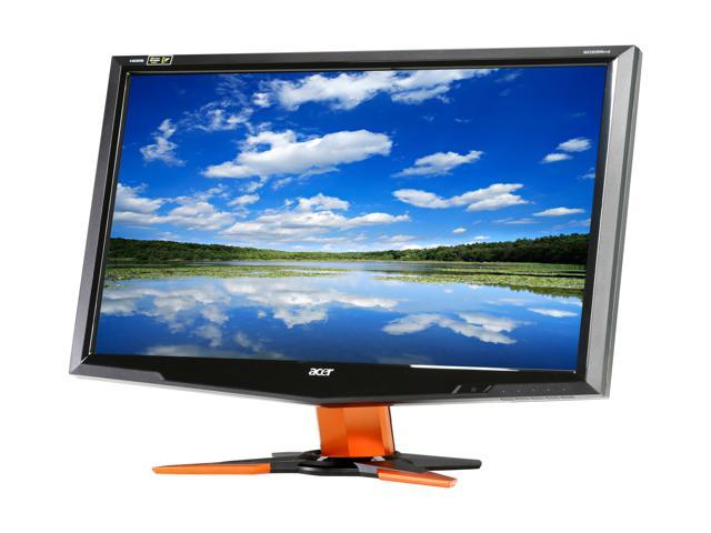 Acer GD235HZbid Black / Orange 23.6" HDMI Widescreen 1080p NVIDIA LCD 120Hz 3D Monitor 300 cd/m2 ACM 80000:1