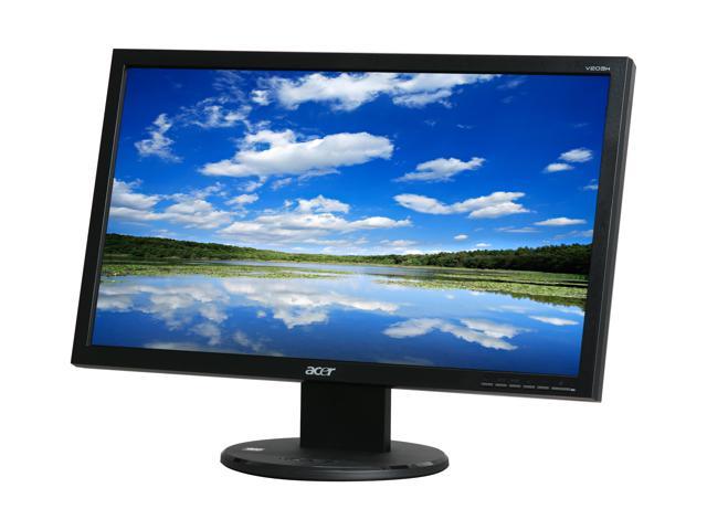 Acer V203HCJbmd Black 20" 5ms Widescreen LCD Monitor 250 cd/m2 ACM 50000:1(1000:1) Built-in Speakers