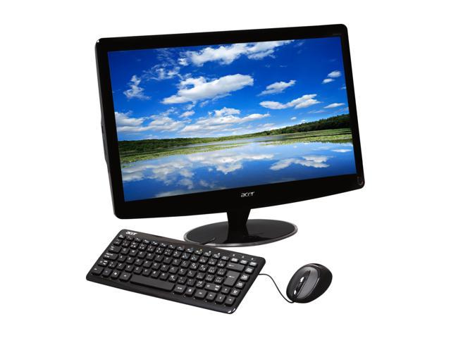 Acer D241Hbmi Glossy Black 24" HDMI LCD multi-functional monitor w/ 5in1 card reader & 8 widget support & Wired Keyboard and Mouse 300cd/m2 80,000:1