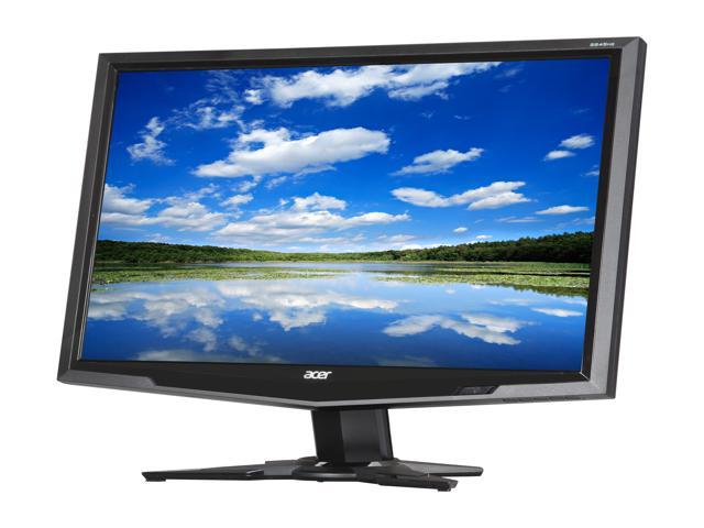 Acer G245HQABD 23.6" LCD Monitor Black 5ms Full HD Widescreen 300 cd/m2 ACM 80,000:1 (1,000:1)