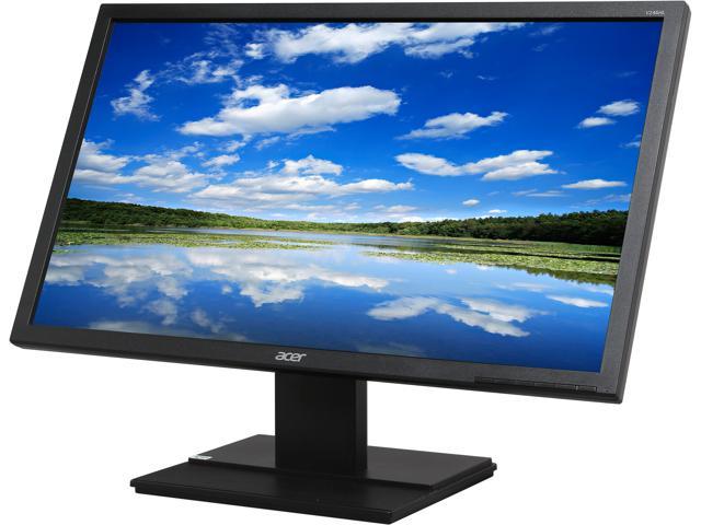 Acer 24" 60 Hz LCD Monitor 5 ms 1920 x 1080 D-Sub, DVI Flat Panel V246HL bd UM.FV6AA.003
