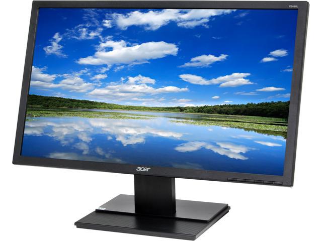 Acer 24" 60 Hz TN LCD Monitor 5 ms 1920 x 1080 D-Sub, DVI, DisplayPort V246HL bmdp UM.FV6AA.004