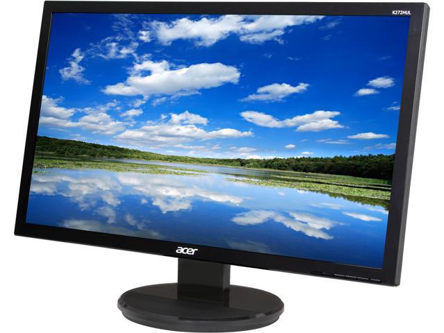 Acer K272HULbmiidp Black 27" WQHD 6ms (GTG) HDMI Widescreen LED Backlight LCD Monitor IPS DCR 100,000,000:1(1,000:1) Built-in Speakers