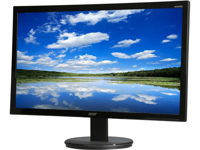 Acer 23.6" 60 Hz TN LCD Monitor 5 ms 1920 x 1080 D-Sub, DVI, HDMI K242HQL BBID