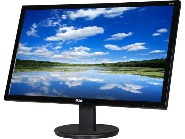 Acer K242HL bd Black 24" 5ms Widescreen LED Backlight LCD Monitor 250 cd/m2 100,000,000:1 Manufacturer Recertified