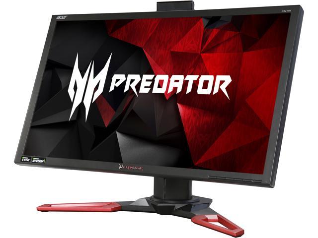 Acer Predator XB1 XB241H bmipr 24" Full HD 1920 x 1080 1ms 144Hz 180Hz OverClocked HDMI DisplayPort NVIDIA G-SYNC Technology Built-in Speakers Flicker-Less Technology Backlit LED Height Adjustable Gaming Monitor