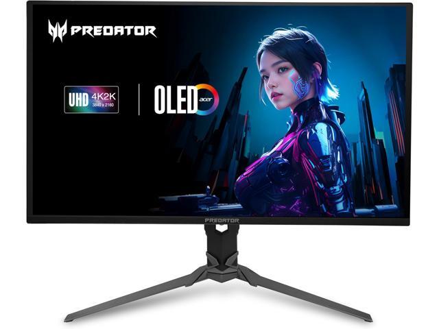 Acer Predator X32 X2bmiiphx 31.5" UHD 3840 x 2160 OLED Gaming Monitor with AMD FreeSync Premium Pro, 240Hz, 0.03ms (G to G), Delta E<2, DCI-P3 99% Wide Color Gamut