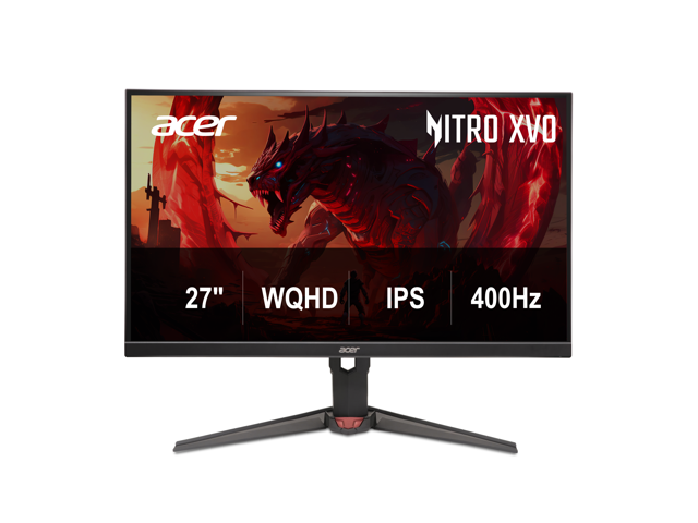 Acer Nitro XV270U F4bmiiprx 27" WQHD (2560 x 1440) IPS Gaming Monitor with AMD FreeSync Premium Technology, 400Hz Refresh Rate, Up to 0.5ms, DCI-P3 90%, 2 Speakers, 2 Watts Per Speaker