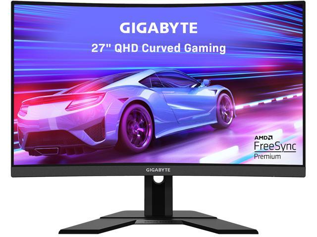 GIGABYTE G27QC A 27" 165Hz 2560 x 1440 1ms (MPRT) 88% DCI-P3, HDR Ready, FreeSync Premium, 1 x Display Port 1.2, 2 x HDMI 2.0, 2 x USB 3.0 Curved Gaming Monitor