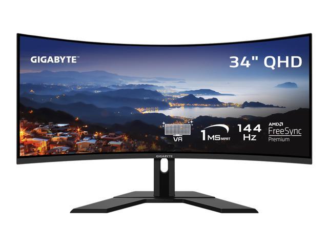 [Monitor] GIGABYTE - G34WQC Advanced - 34" VA Curved Gaming Monitor - WQHD 3440x1440 - 144Hz - 1ms MPRT - AMD FreeSync Premium - $289 (S&S Newegg)