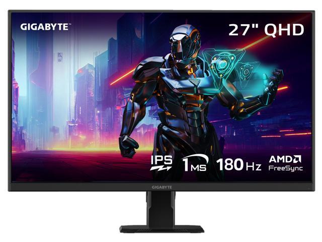 GIGABYTE-GS27QASA-27"IPSGamingMonitor-QHD2560x1440-180Hz-1msMPRT-AMDFreeSync-HDMI,DP-Black