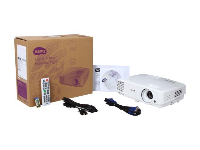 BenQ MW526 WXGA 1280 x 800, 3200 ANSI Lumens, 13,000:1 Contrast Ratio ...