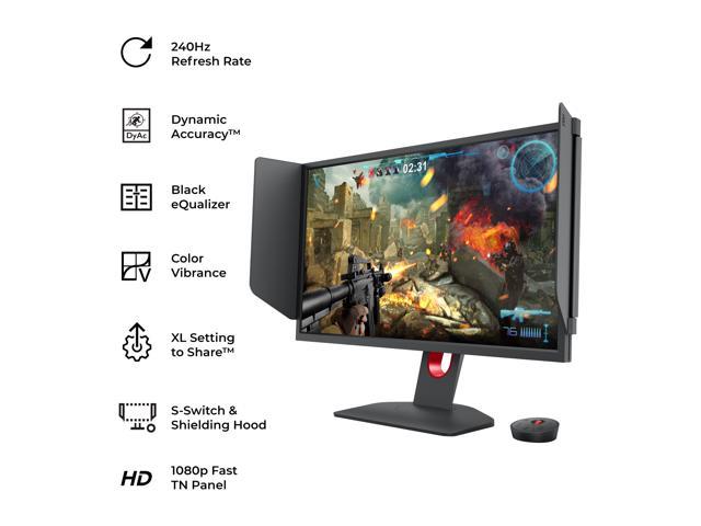 Droop Helligdom Kan ikke BenQ XL2546K eSports 1920 x 1080 24.5" 240Hz 0.5ms HDMI DisplayPort1.2  Flicker-free Low Blue Light ZOWIE LED Black eQualizer Color Vibrance DyAc+  S-Switch Shield Height Adjust Gaming Monitor Gaming Monitors - Newegg.com