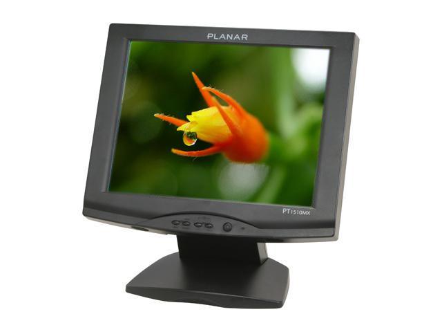 PLANAR PT1510MX Black 15" Dual serial/USB 5-wire Resistive Touchscreen LCD Monitor 250 cd/m2 450:1 Built-in Speakers