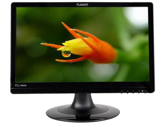 PLANAR PLL1900W Glossy Black 19" 5ms LED Backlight LCD Monitor 250 cd/m2 1000:1