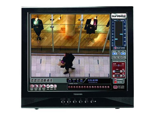 TOSHIBA 19" 75 Hz CCTV LCD Monitor 5 ms 1280 x 1024 D-Sub, DVI, BNC P1910A