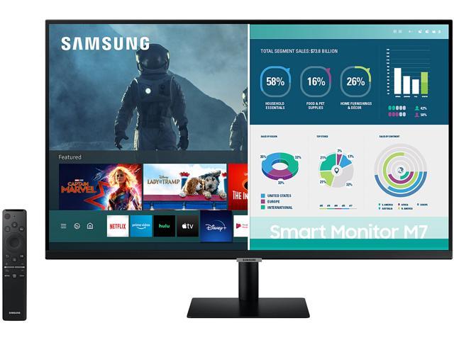 SAMSUNG M7 Series LS32AM702UNXZA 32" UHD 3840 x 2160 (4K) 2 x HDMI, USB-C Built-in Speakers Smart Monitor with Streaming TV