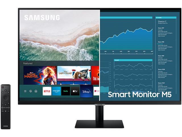 SAMSUNG M5 Series LS32AM500NNXZA 32" Full HD 1920 x 1080 2 x HDMI, USB Built-in Speakers Smart Monitor with Streaming TV