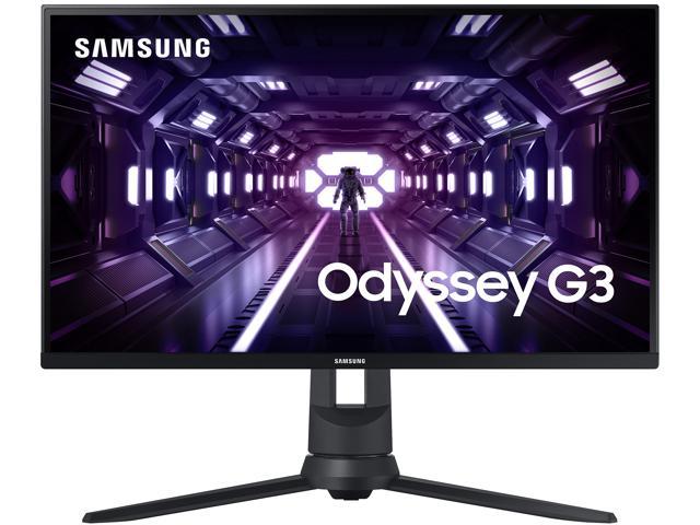 SAMSUNG Odyssey G3 LF24G35TFWNXZA 24" (23.8" Viewable) Full HD 1920 x 1080 1ms (MPRT) 144Hz D-Sub, HDMI, DisplayPort FreeSync Premium VESA Pivot Swivel Tilt Height Adjust Gaming Monitor