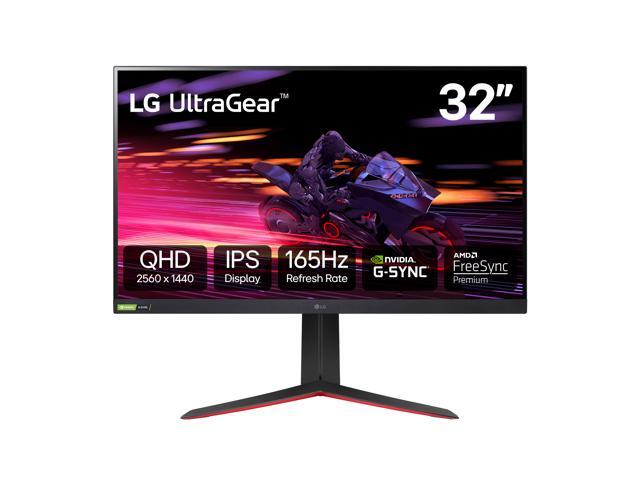 LG 32" 165 Hz IPS QHD Gaming Monitor Nvidia G-Sync Compatible 2560 x 1440 (2K) sRGB 99% (CIE1931) UltraGear 32GP750-B
