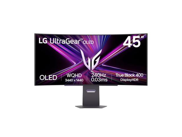 LG 45" UltraGear 240 Hz OLED WQHD(3440x1440), 0.03ms(GtG) Curved Gaming Monitor FreeSync Premium Pro (AMD Adaptive Sync) DCI-P3 98.5% DisplayHDR True Black 400,USB-C (PD 65W) & HDMI 2.1,45GX900A-B