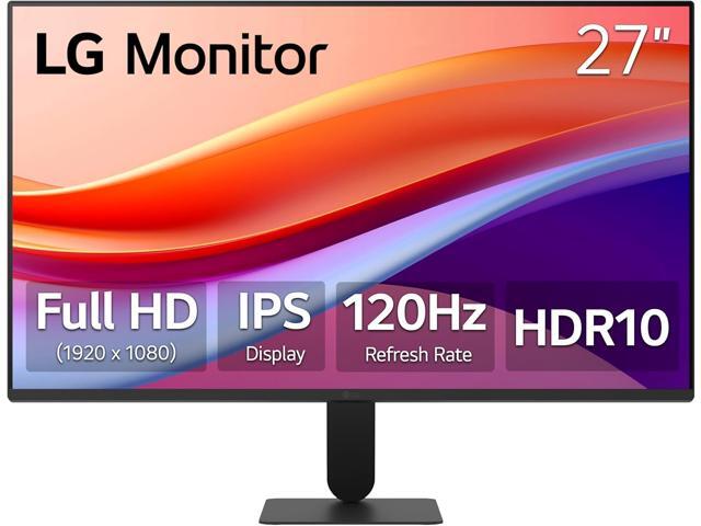 LG 27U411A-B 27-inch Full HD (1920 x 1080) IPS Computer Monitor, 120Hz, HDR10, Reader Mode, Flicker Safe, HDMI, Slim Stand Base, Black