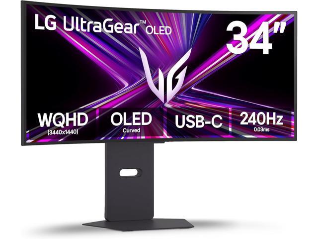 LG 34" (33.9" Viewable) 240 Hz OLED Gaming Monitor 0.03ms (GTG) FreeSync Premium Pro & G-Sync Compatible Curved 34GX900A-B