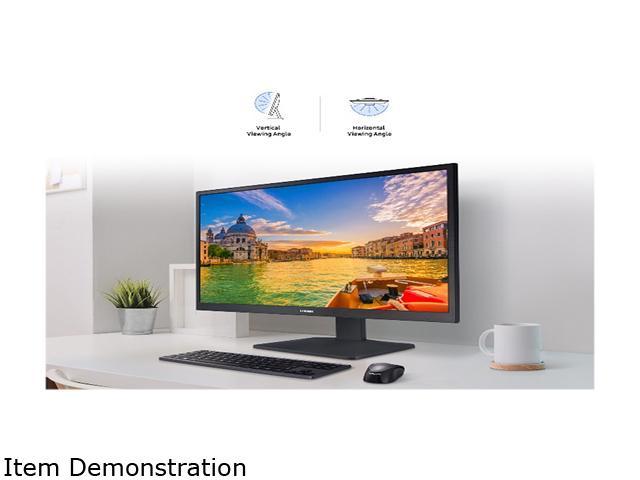 SAMSUNG S33A Series 24-Inch FHD 1080p Computer Monitor, HDMI, VA Panel,  Wideview Screen, Eye Saver & Game Mode (LS24A336NHNXZA), Black (Renewed)