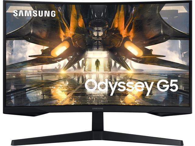 SAMSUNG Odyssey G55A LS32AG552ENXZA 32" WQHD 2560 x 1440 (2K) 165 Hz (Max) HDMI, DisplayPort, Audio FreeSync Premium (AMD Adaptive Sync) Curved Gaming Monitor