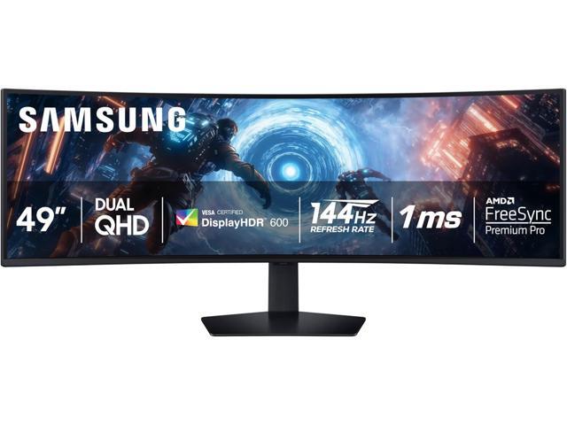 SAMSUNG 49" 144 Hz VA Gaming Monitor 1ms (GTG) FreeSync Premium Pro (AMD Adaptive Sync) Curved Odyssey G9 G91F LS49FG910ENXZA