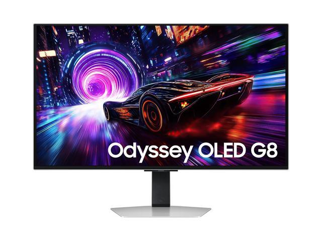 Samsung Odyssey 32" 4K Ultra HD 240Hz 0.03ms GTG OLED FreeSync Gaming Monitor (LS32FG810SNXZA) - Silver