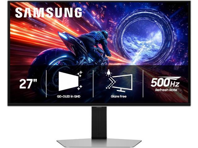 SAMSUNG 27" Odyssey QD-OLED G6 (G60SF) QHD Max 500Hz Gaming Monitor 0.03ms FreeSync Premium & G-Sync Compatible 99% (CIE1976)
