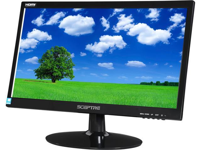 Sceptre E205W-1600 20" 1600 x 900 HD+ Resolution 75Hz 5ms 2xHDMI VGA Built-in Speakers Ultra Thin LED Backlit LCD Monitor