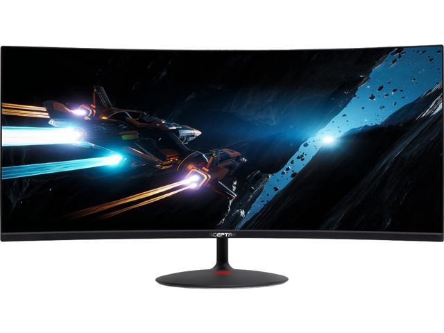 Photo 1 of SCEPTRE 34" WFHD 2560 x 1080 100Hz 2 x HDMI, DisplayPort, Radeon FreeSync G-Sync Compatible Built-in Speakers Anti-Glare LED Backlit Curved Gaming Monitor