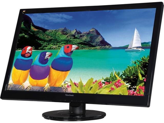 ViewSonic VA2746m-LED Black 27" 3ms Full HD 1080P TN Widescreen LED Backlit Monitor, 1200:1, 300cd/m2, VGA&DVI-D, Built-in Speakers