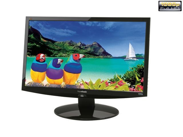ViewSonic VX2233wm Black 21.5" 5ms Widescreen Full HD 1080P 16:9 LCD Monitor 300 cd/m2 DC 18000:1(1000:1) Built in Speakers