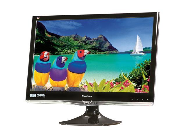 ViewSonic VX2250wm-LED Black 21.5" 5ms Full HD LED Backlight LCD monitor  Slim Design 250 cd/m2 DC 10,000,000:1 (1,000:1) w/Speakers