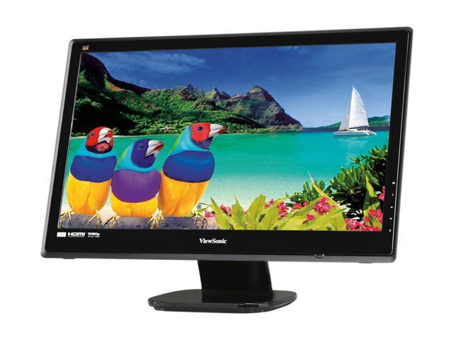 ViewSonic VX2453mh-LED Black 23.6" Full HD HDMI LED BackLight LCD Monitor Slim Design w/Speakers 250 cd/m2 DC 30,000,000:1 (1,000:1)