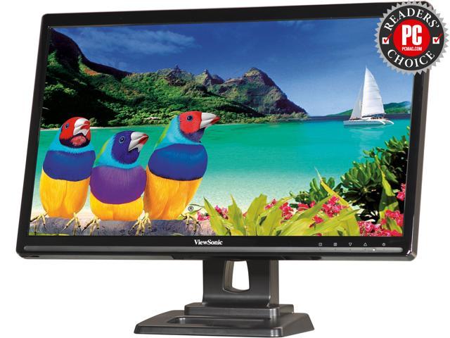 ViewSonic TD2420 Black 23.6" Optical Multi-Touch 5ms Full HD 1080p LED Monitor  200 cd/m2 1000:1, HDMI, DVI and VGA, Built-in Speakers