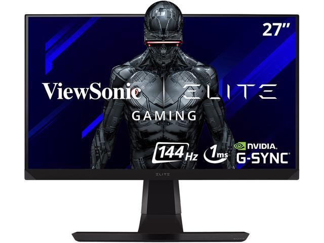 ViewSonic ELITE XG270QG 27 Inch 1ms 1440p 144Hz (165Hz OC) GSYNC Gaming Monitor with IPS Nano Color Elite Design Enhancements and Advanced Ergonomics for Esports