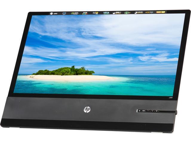 HPx2401 Piano Black 24" 12ms Widescreen LED Backlight LCD Monitor ...