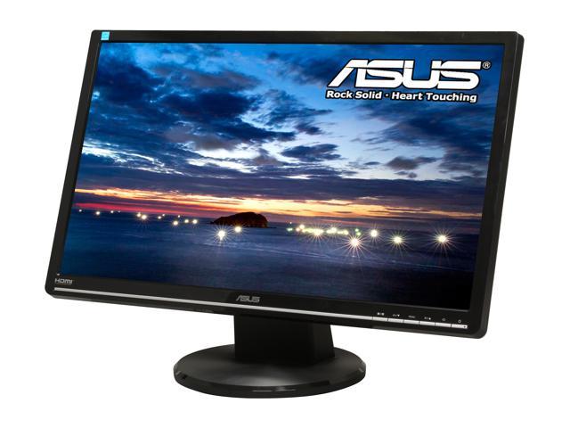 ASUS VW246H Glossy Black 24" HDMI Widescreen LCD Monitor 300 cd/m2 ASCR 20000:1 (1000:1) Built-in Speakers