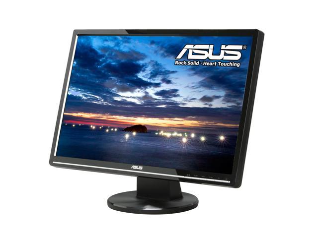 ASUS VW224U Black 22" Widescreen LCD Monitor w/ HDCP Support 300 cd/m2 1000:1 (ASCR 5000:1) Built in Speakers