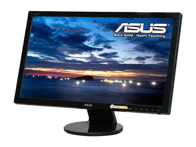 ASUS VE247H Black 23.6" HDMI LED Backlight Widescreen LCD Monitor 300 cd/m2 10,000,000:1 (ASCR) W/ Speakers