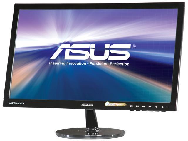 ASUS VS229H-P Black 22" (Actual size 21.5") Widescreen LED Monitor FHD 1920 x 1080 IPS 5ms (GTG) VESA HDMI DVI VGA 3.5mm Earphone Jack